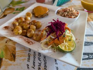 Menu of the day. Flavorful! at Alma Natura in Medellin