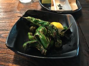 Charred Shishito Peppers  at Doraku in Honolulu