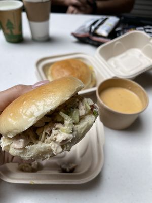 Chick’n salad sandwich  at Vegan East in Minneapolis