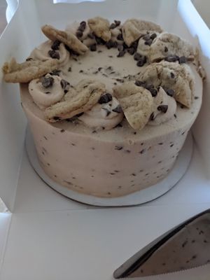 Cookie dough cake at Vegan East in Minneapolis