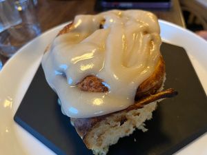 Cinnamon Roll!  at Vegan East in Minneapolis