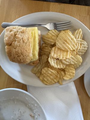 Just egg breakfast sandwich  at Vegan East in Minneapolis