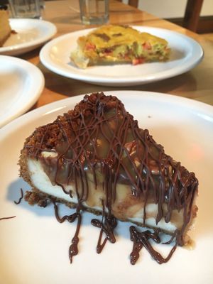 Turtle Cheesecake at Vegan East in Minneapolis