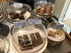 The cakes! Just wanted them all   at Sky Blue Cafe in Bath