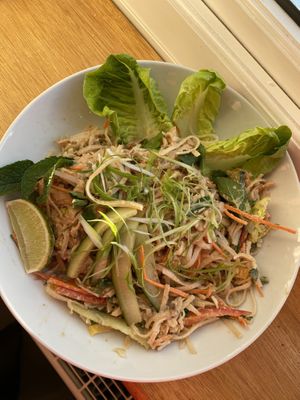 Sun satay salad  at Suncraft in Bristol