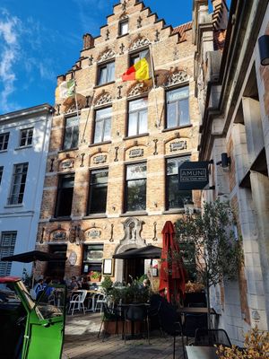 Front (at side of Burg) at Amuni in Bruges