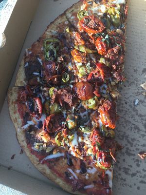 Custom vegan pie  at Oath Pizza in Somerville