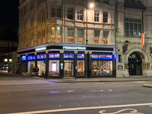 Another exterior at Pizza Express - Liverpool Street in London