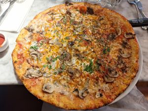 Vegan fungi bosco at Milano - Temple Bar in Dublin