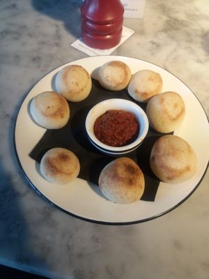 Dough balls  at Milano - Grand Canal Harbour in Dublin