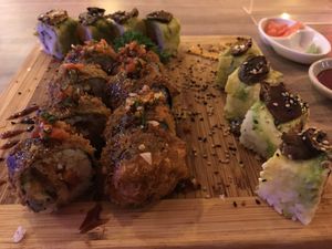 Chimi veggie and batata roll  at Kokoa Sushi Wok in Cartagena