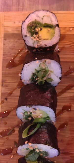 Wakame sushi (vegan) at Kokoa Sushi Wok in Cartagena