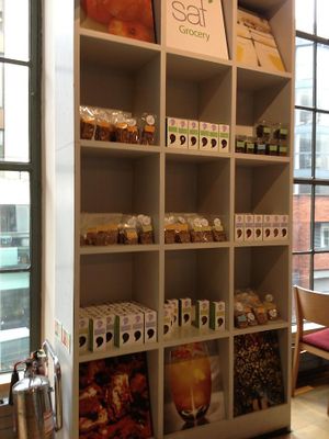 They sell their products too! at Saf Restaurant and Bar in London