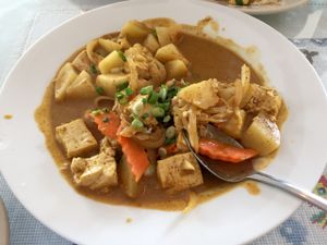 Vietnamese Curry with potatoes, carrots, onions, and tofu.  at Asian Gourmet in Melbourne