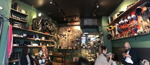 The cafe at Petról in Copenhagen