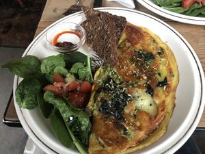 Omelette at Petról in Copenhagen