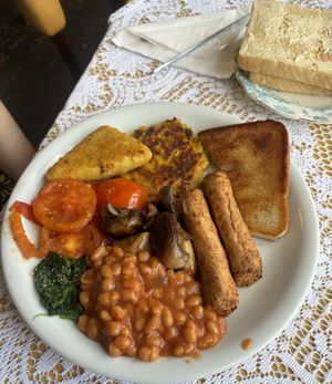 Vegan English Breakfast   at Wishcat Cafe in Bridlington