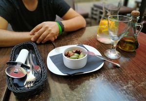 Oliwki bardzo okej! at Forno Nero Pizza Neapolitańska in Lodz