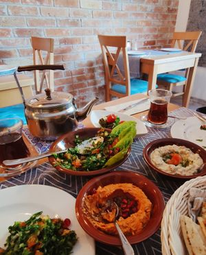 Vegan set - cold mezze #Veganuary at Byblos Mezza House in Slupsk