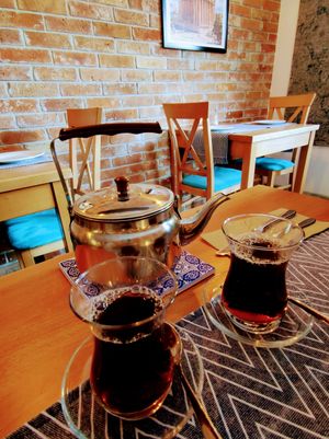 Lebanese tea #Veganuary at Byblos Mezza House in Slupsk