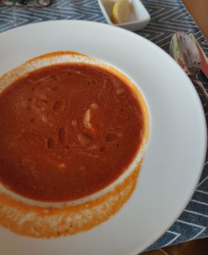 🐠🐋🐟 soup at Byblos Mezza House in Slupsk