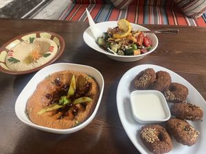 All vegan dishes freshly prepared. Good portions  at Al Sham in Dushanbe