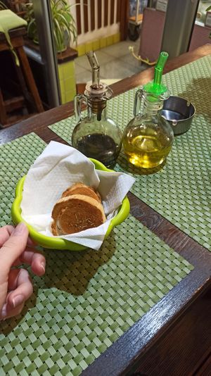 Toast before main course at Verde in Budva