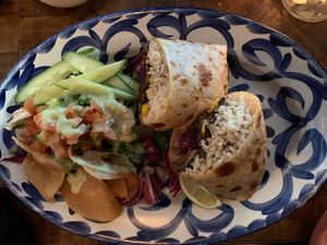 Mushroom burrito   at Yuca in Rovaniemi