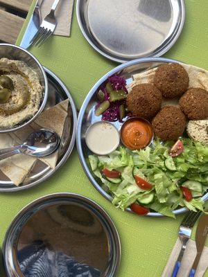 Falafel plate   at Kaş Gurme Falafel in Kas