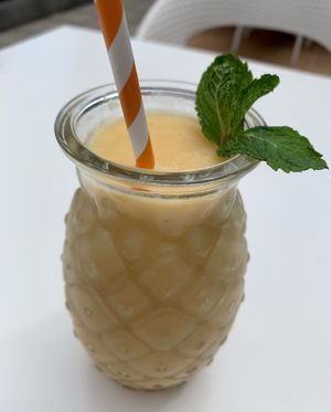 Caribbean Passion Smoothie   at Creme Cafe in Lanzarote