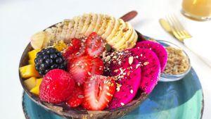 Acai bowl at Creme Cafe in Lanzarote