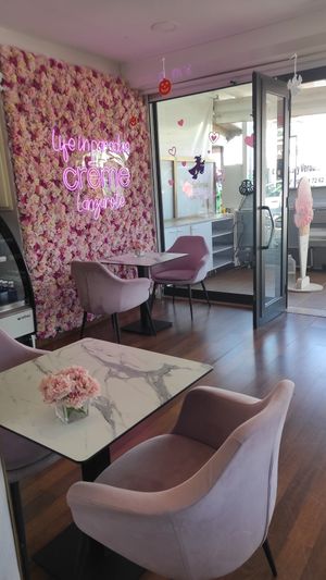 Inside at Creme Cafe in Lanzarote