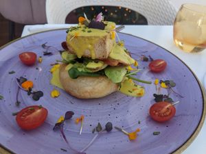 Vegan Bennie at Creme Cafe in Lanzarote