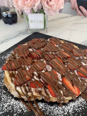   at Creme Cafe in Lanzarote