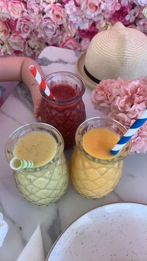 Smoothies at Creme Cafe in Lanzarote