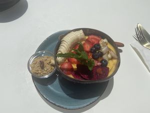   at Creme Cafe in Lanzarote