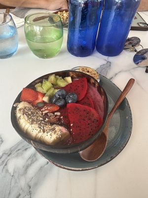   at Creme Cafe in Lanzarote