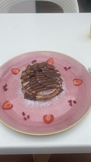   at Creme Cafe in Lanzarote