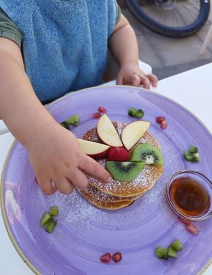 Pancakes! at Creme Cafe in Lanzarote