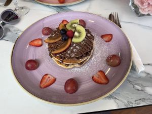   at Creme Cafe in Lanzarote