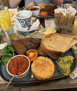 Vegan breakfast  at Singl-end - Merchant City in Glasgow