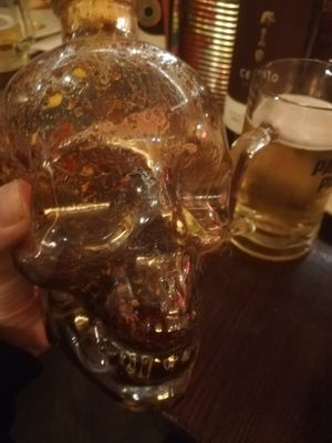 The skull chilli oil extra hot at Paesano Pizza - West End in Glasgow