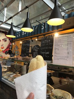 Ordered a chickpea sandwich at 55 Bombay Street in Rotterdam