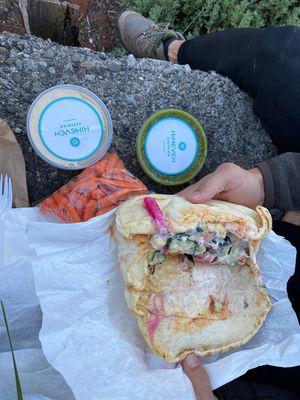 Yummm vegan food! at Nineveh Assyrian - Food Truck in Olympia