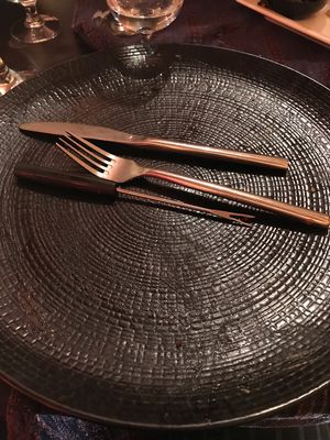 Too excited to take a before photo... vegan burger = yum !!! at La Tomate Noire in Corsica