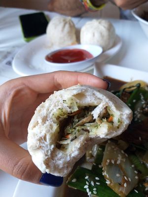 Bao de verduras 💚. #Veganuary at Vegan Dealer in Santiago