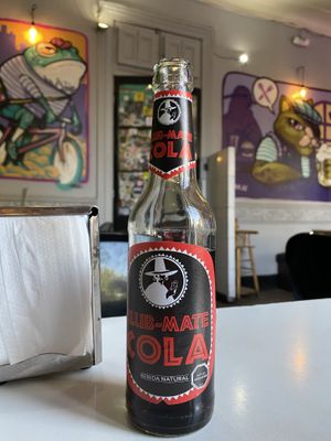 This soda cost like five bucks.  at Vegan Dealer in Santiago
