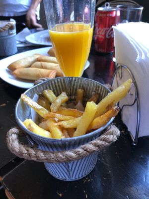 Papa fritAs at Vegan Dealer in Santiago
