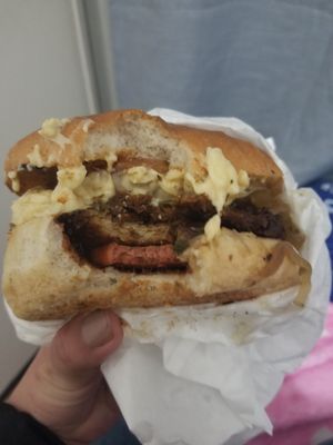 La big boy en delivery at Vegan Dealer in Santiago