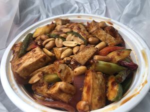 Schezwen sauce with tofu  at Ye's Asian Vegan Kitchen in Hilliard